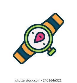 smartwatch icon. vector filled color icon for your website, mobile, presentation, and logo design.