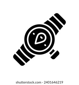 smartwatch icon. vector glyph icon for your website, mobile, presentation, and logo design.