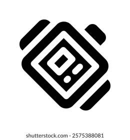smartwatch icon. vector glyph icon for your website, mobile, presentation, and logo design.