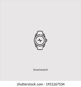 smartwatch icon vector isolated on white background
