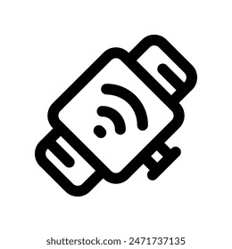 Smartwatch-Symbol. Vektorgrafik-Liniensymbol für Ihre Website, Handy, Präsentation und Logo-Design.