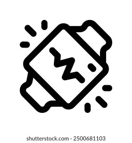 smartwatch icon. vector line icon for your website, mobile, presentation, and logo design.