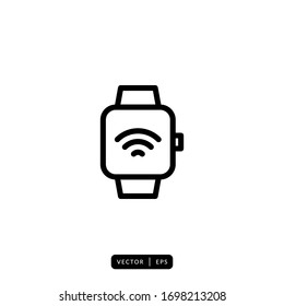 Smartwatch Icon Vector - Sign or Symbol