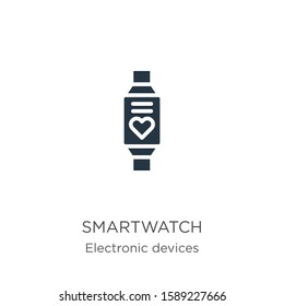Smartwatch icon vector. Trendy flat smartwatch icon from electronic devices collection isolated on white background. Vector illustration can be used for web and mobile graphic design, logo, eps10