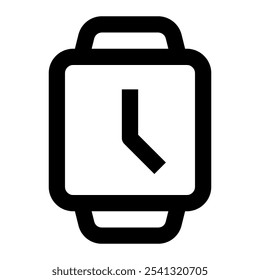 Smartwatch icon. smartwatch, watch, wristwatch, clock, digital, time, device, fitness, health, fashion. Vector icon illustration