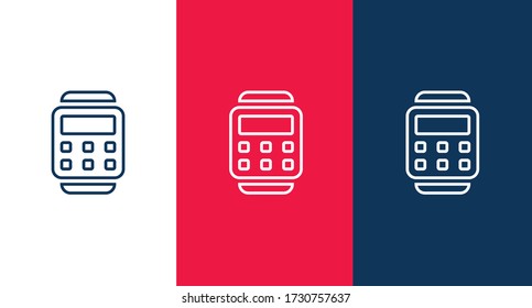 Smartwatch icon for web and mobile