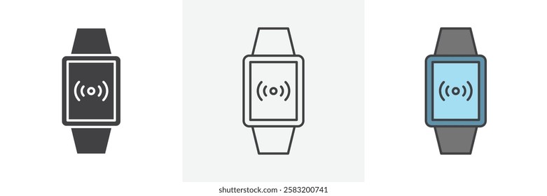 Smartwatch icons pack for website designs