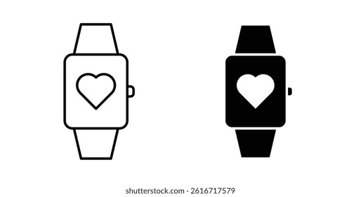 Smartwatch icons set for website design