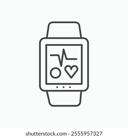 Smartwatch isolated icon. vector illustration.