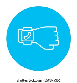 Smartwatch line icon.