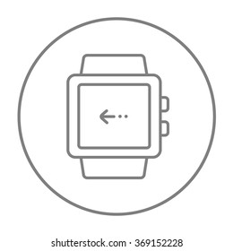 Smartwatch line icon.