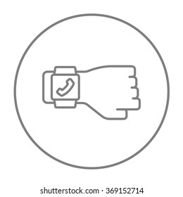 Smartwatch line icon.