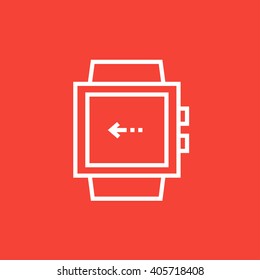 Smartwatch line icon.