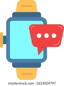 Smartwatch Line vector Icon Design