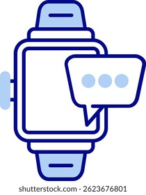 Smartwatch Line vector Icon Design