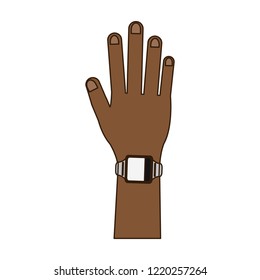 Smartwatch on wrist