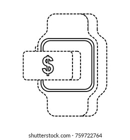 smartwatch payment money online button
