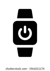 Smartwatch power energy setting illustration.
