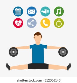 smartwatch services design, vector illustration eps10 graphic 