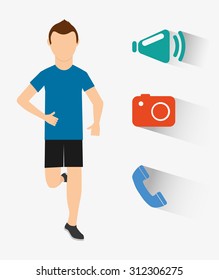 smartwatch services design, vector illustration eps10 graphic 