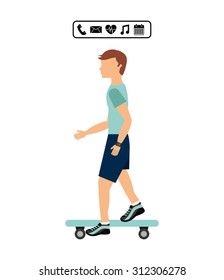 smartwatch services design, vector illustration eps10 graphic 