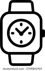 Smartwatch signo, símbolo, Vector, arte