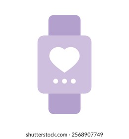 Smartwatch symbol representing wearable technology for health tracking and notifications