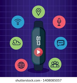 smartwatch technology with video and media app