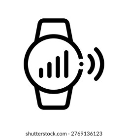 Smartwatch Transmitting Mobile Connection Network Waves