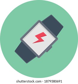 smartwatch vector colour flat icons