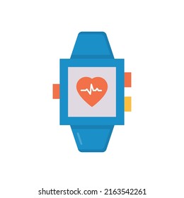 Smartwatch vector flat icon for web isolated on white background EPS 10 file