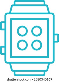Smartwatch vector icon. Can be used for printing, mobile and web applications.