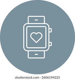 Smartwatch vector icon. Can be used for printing, mobile and web applications.