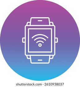 Smartwatch vector icon. Can be used for printing, mobile and web applications.