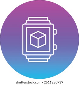 Smartwatch vector icon. Can be used for printing, mobile and web applications.