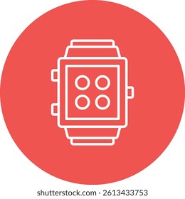 Smartwatch vector icon. Can be used for printing, mobile and web applications.