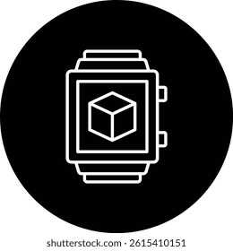 Smartwatch vector icon. Can be used for printing, mobile and web applications.