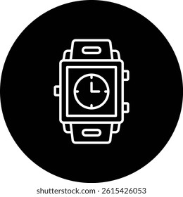 Smartwatch vector icon. Can be used for printing, mobile and web applications.
