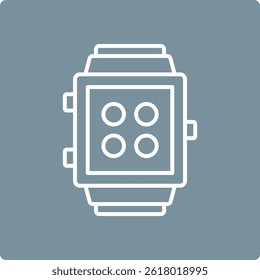Icono de Vector Smartwatch. Se puede utilizar para aplicaciones de impresión, móviles y de Web.