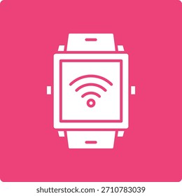 Ícone de vetor do Smartwatch. Pode ser usado para impressão, aplicativos móveis e da Web.