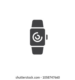 Smartwatch vector icon. filled flat sign for mobile concept and web design. Smart Watch simple solid icon. Symbol, logo illustration. Pixel perfect vector graphics