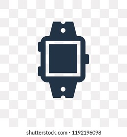 Smartwatch vector icon isolated on transparent background, Smartwatch transparency concept can be used web and mobile
