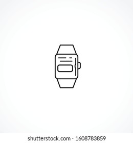 smartwatch vector icon on white background