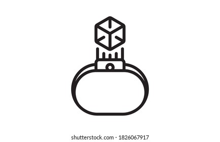 Smartwatch vector icon on white background. Flat vector smartwatch icon symbol sign from modern electronic devices collection for mobile concept and web apps design