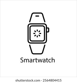 Smartwatch Vector icon stock illustration
