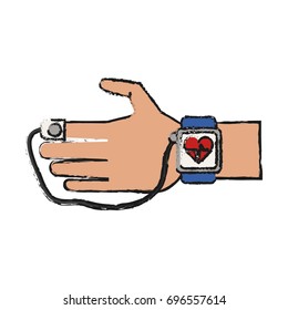 smartwatch vector illustration