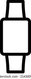 smartwatch Vector illustration on a transparent background.Premium quality symmbols.Stroke vector icon for concept and graphic design.