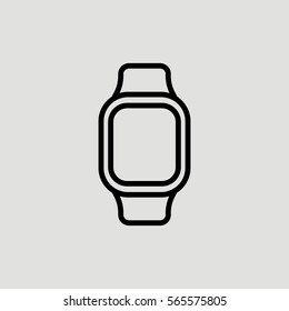 Smartwatch Watch Smart Outline Vector Icon