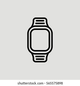Smartwatch Watch Smart Outline Vector Icon