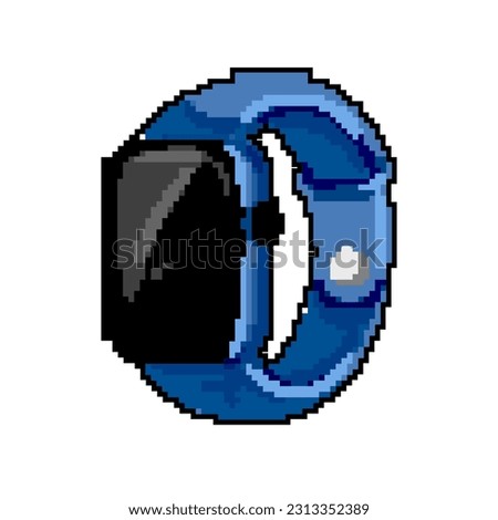 smartwatch watch tracker game pixel art retro vector. bit smartwatch watch tracker. old vintage illustration